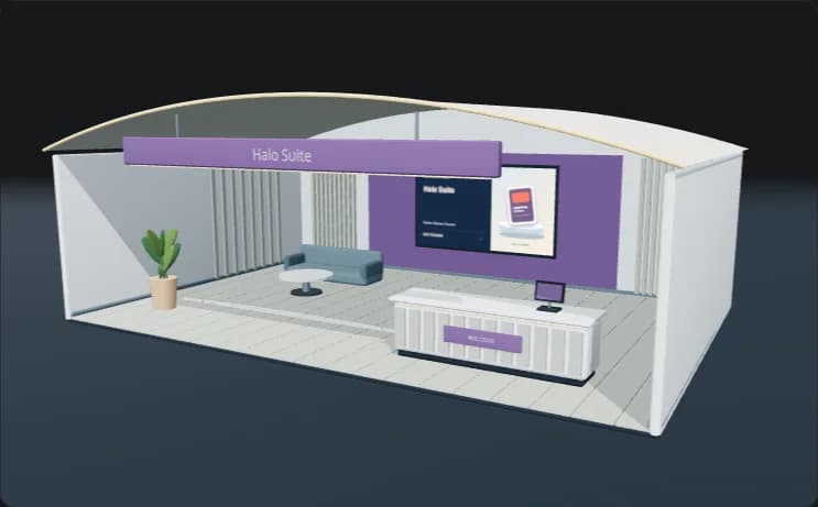 Halo Suite booth render