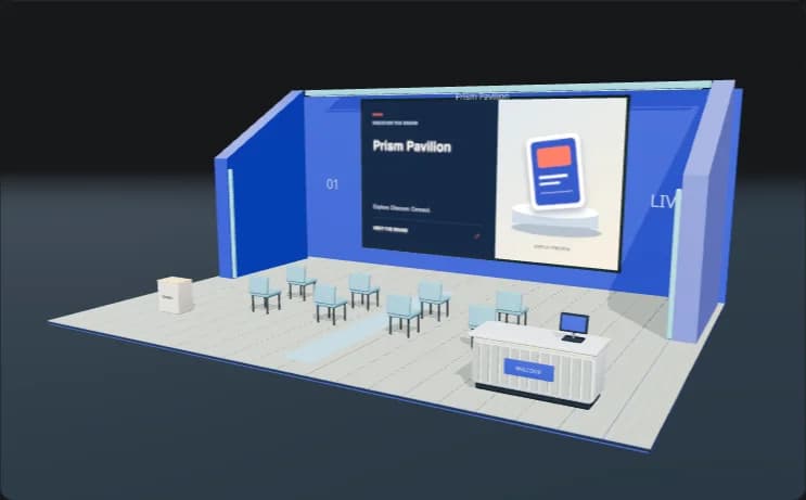 Prism Pavilion booth render