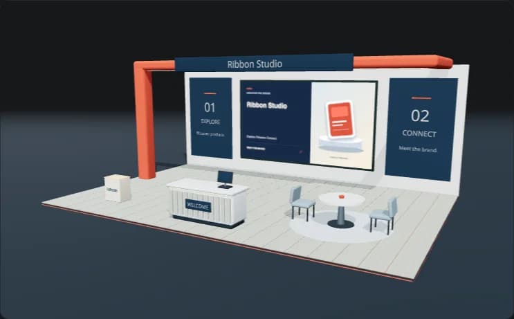 Ribbon Studio booth render