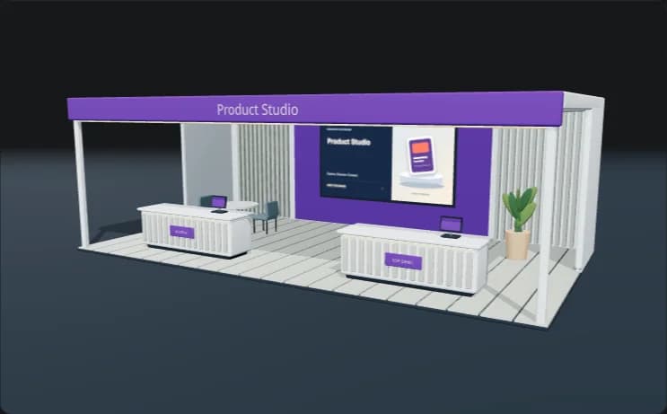 Product Studio booth render