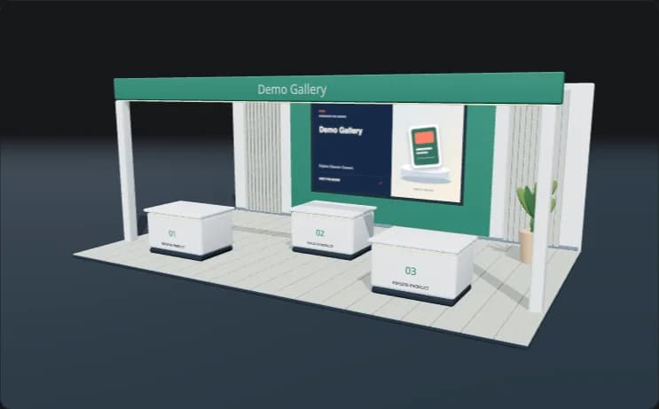 Demo Gallery booth render
